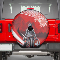 Switzerland Swiss National Day Spare Tire Cover Helvetia Matterhorn