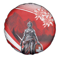 Switzerland Swiss National Day Spare Tire Cover Helvetia Matterhorn