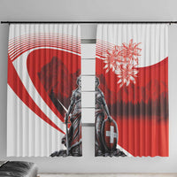 Switzerland Swiss National Day Window Curtain Helvetia Matterhorn