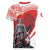 Switzerland Swiss National Day Women V-Neck T-Shirt Helvetia Matterhorn