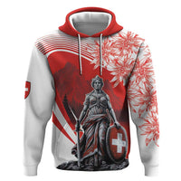Switzerland Swiss National Day Zip Hoodie Helvetia Matterhorn