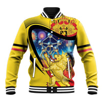 Belgium National Day Baseball Jacket Atomium Leo Belgicus