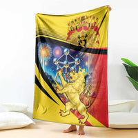 Belgium National Day Blanket Atomium Leo Belgicus