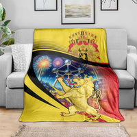 Belgium National Day Blanket Atomium Leo Belgicus