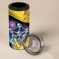 Belgium National Day 4 in 1 Can Cooler Tumbler Atomium Leo Belgicus