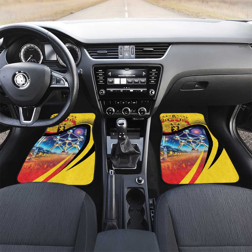 Belgium National Day Car Mats Atomium Leo Belgicus
