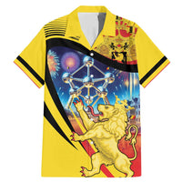 Belgium National Day Family Matching Mermaid Dress and Hawaiian Shirt Atomium Leo Belgicus
