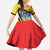 Belgium National Day Family Matching Summer Maxi Dress and Hawaiian Shirt Atomium Leo Belgicus