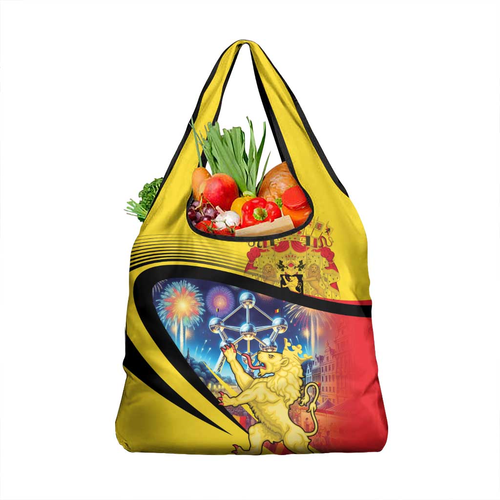 Belgium National Day Grocery Bag Atomium Leo Belgicus
