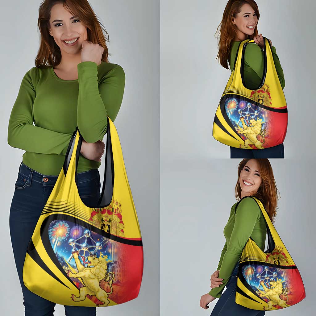 Belgium National Day Grocery Bag Atomium Leo Belgicus