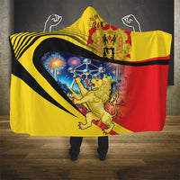 Belgium National Day Hooded Blanket Atomium Leo Belgicus