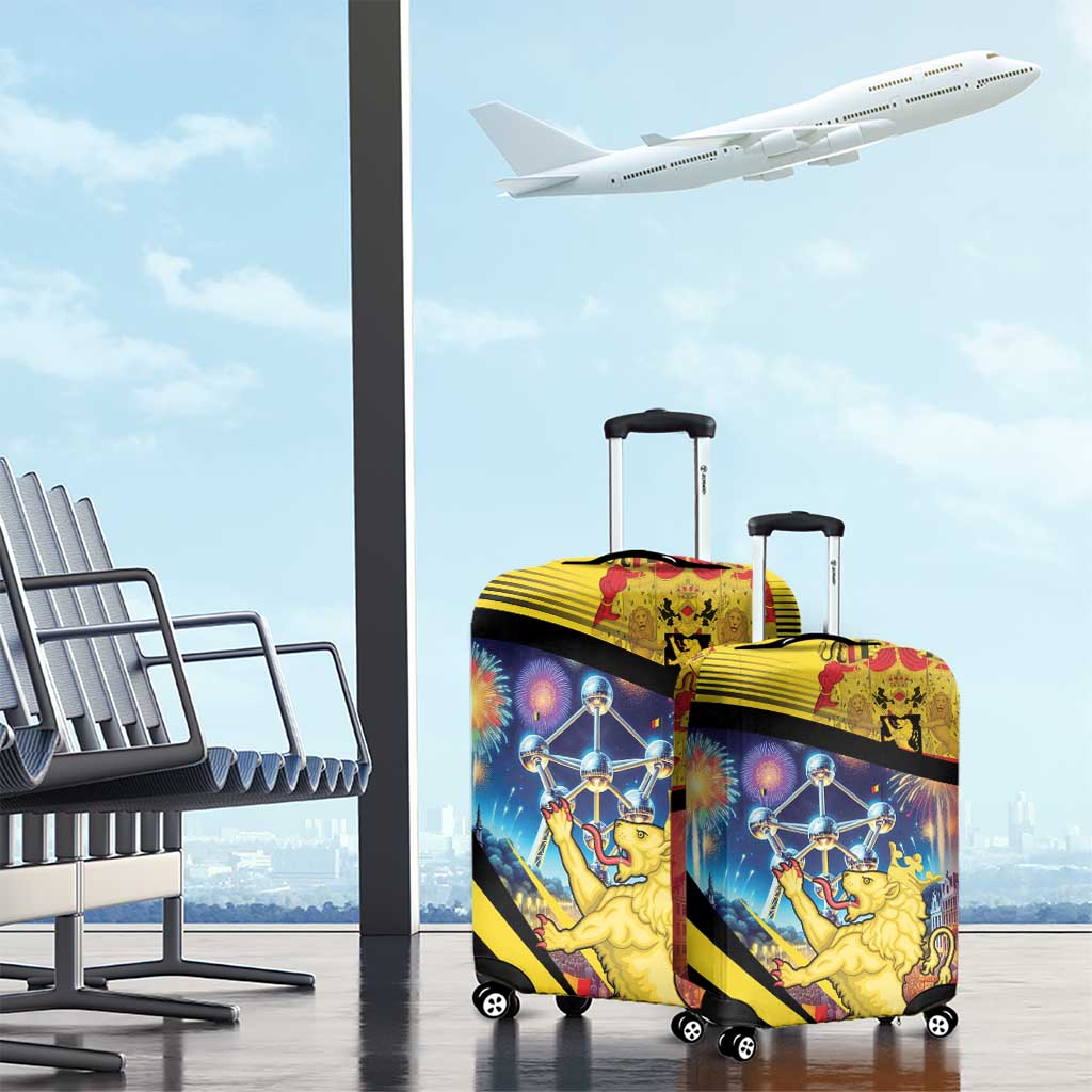 Belgium National Day Luggage Cover Atomium Leo Belgicus