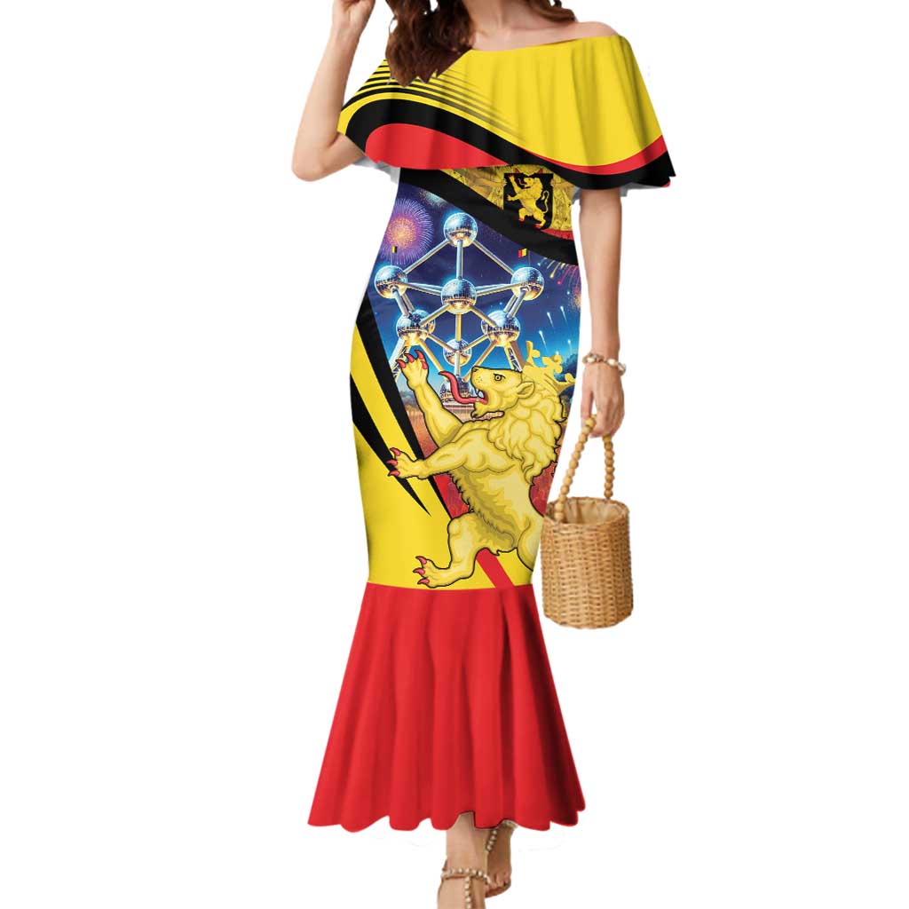 Belgium National Day Mermaid Dress Atomium Leo Belgicus