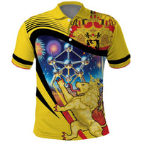 Belgium National Day Polo Shirt Atomium Leo Belgicus