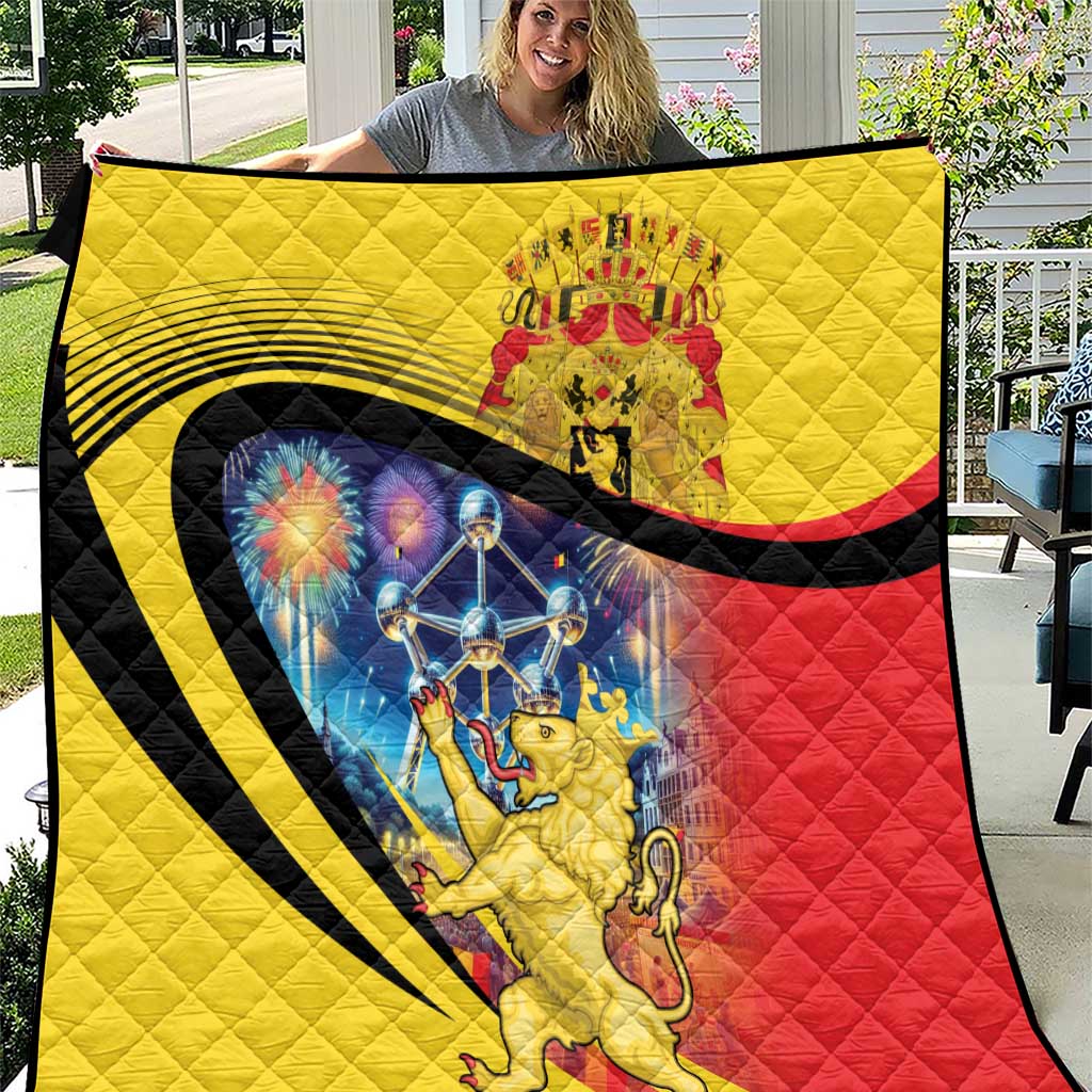 Belgium National Day Quilt Atomium Leo Belgicus