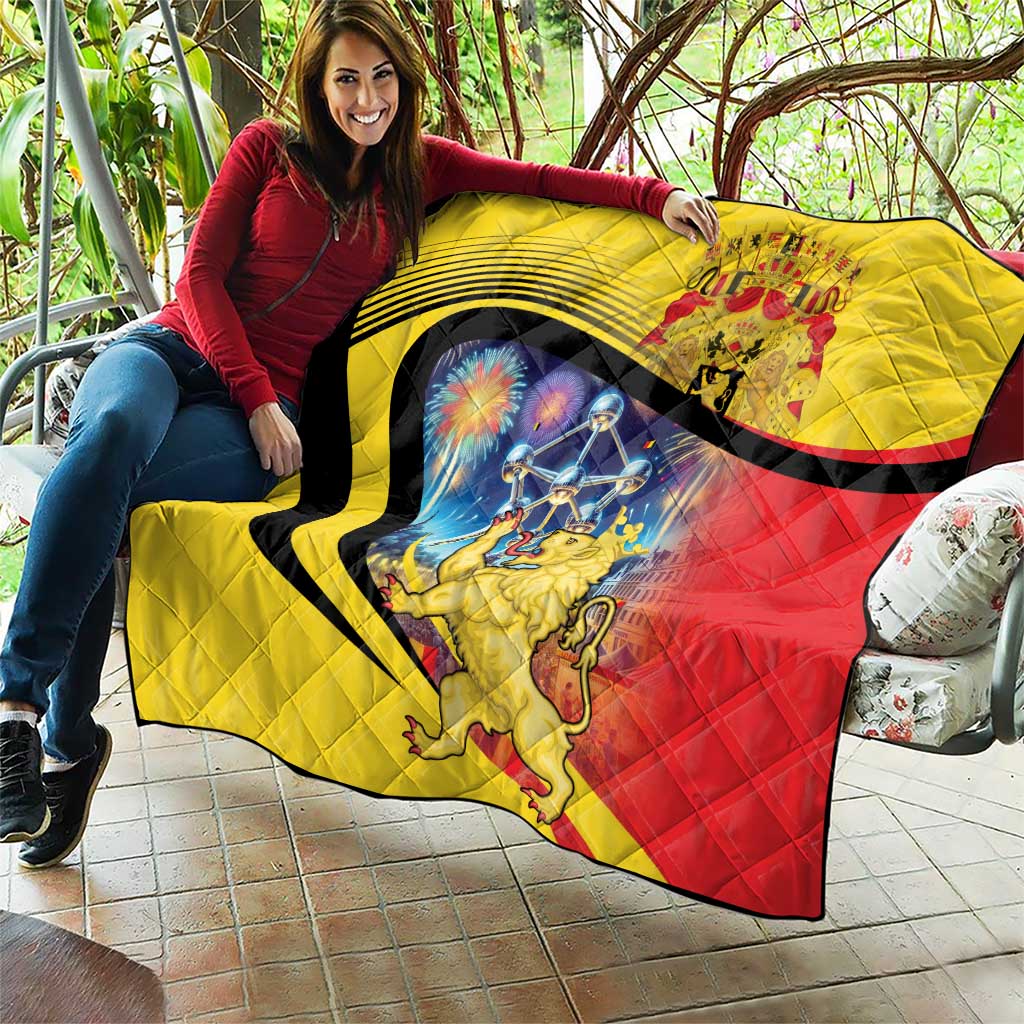 Belgium National Day Quilt Atomium Leo Belgicus