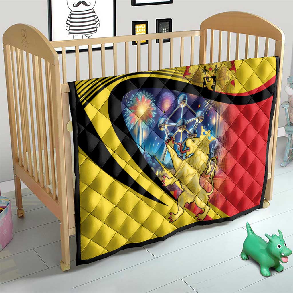 Belgium National Day Quilt Atomium Leo Belgicus