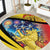Belgium National Day Round Carpet Atomium Leo Belgicus