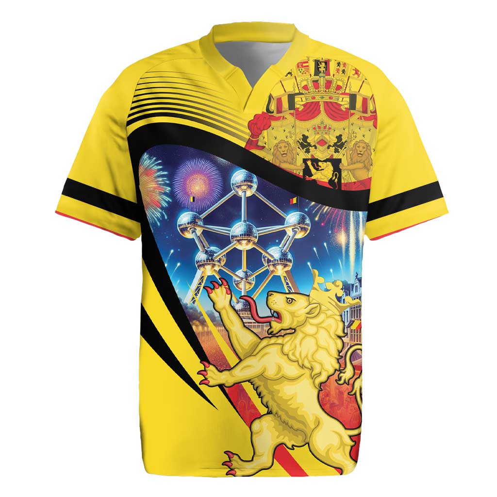 Belgium National Day Rugby Jersey Atomium Leo Belgicus