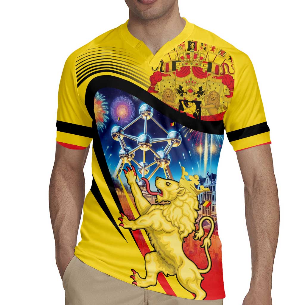 Belgium National Day Rugby Jersey Atomium Leo Belgicus