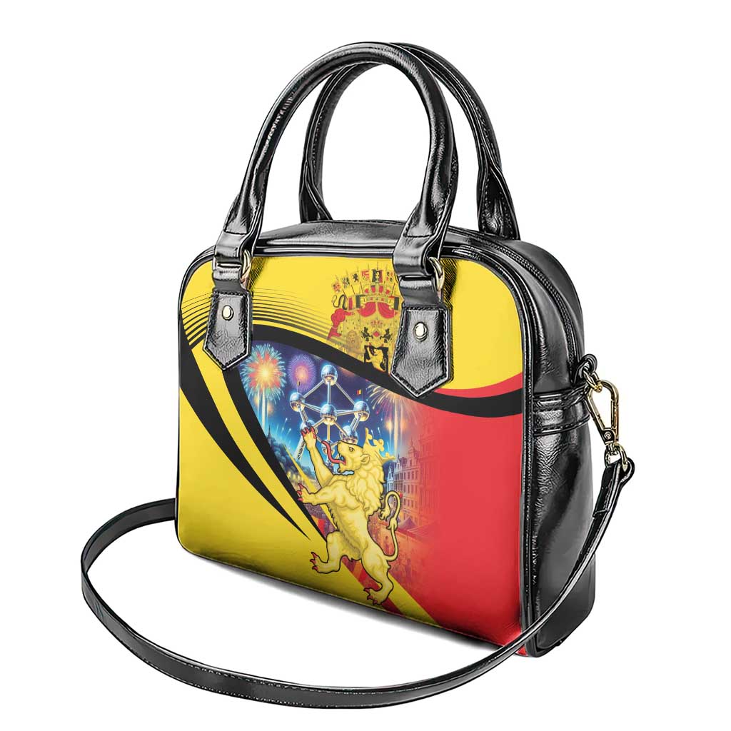 Belgium National Day Shoulder Handbag Atomium Leo Belgicus