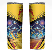 Belgium National Day Skinny Tumbler Atomium Leo Belgicus