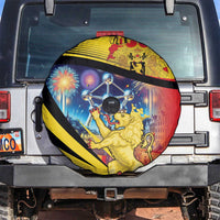 Belgium National Day Spare Tire Cover Atomium Leo Belgicus