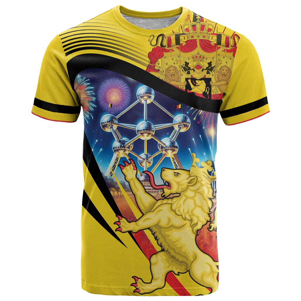 Belgium National Day T Shirt Atomium Leo Belgicus