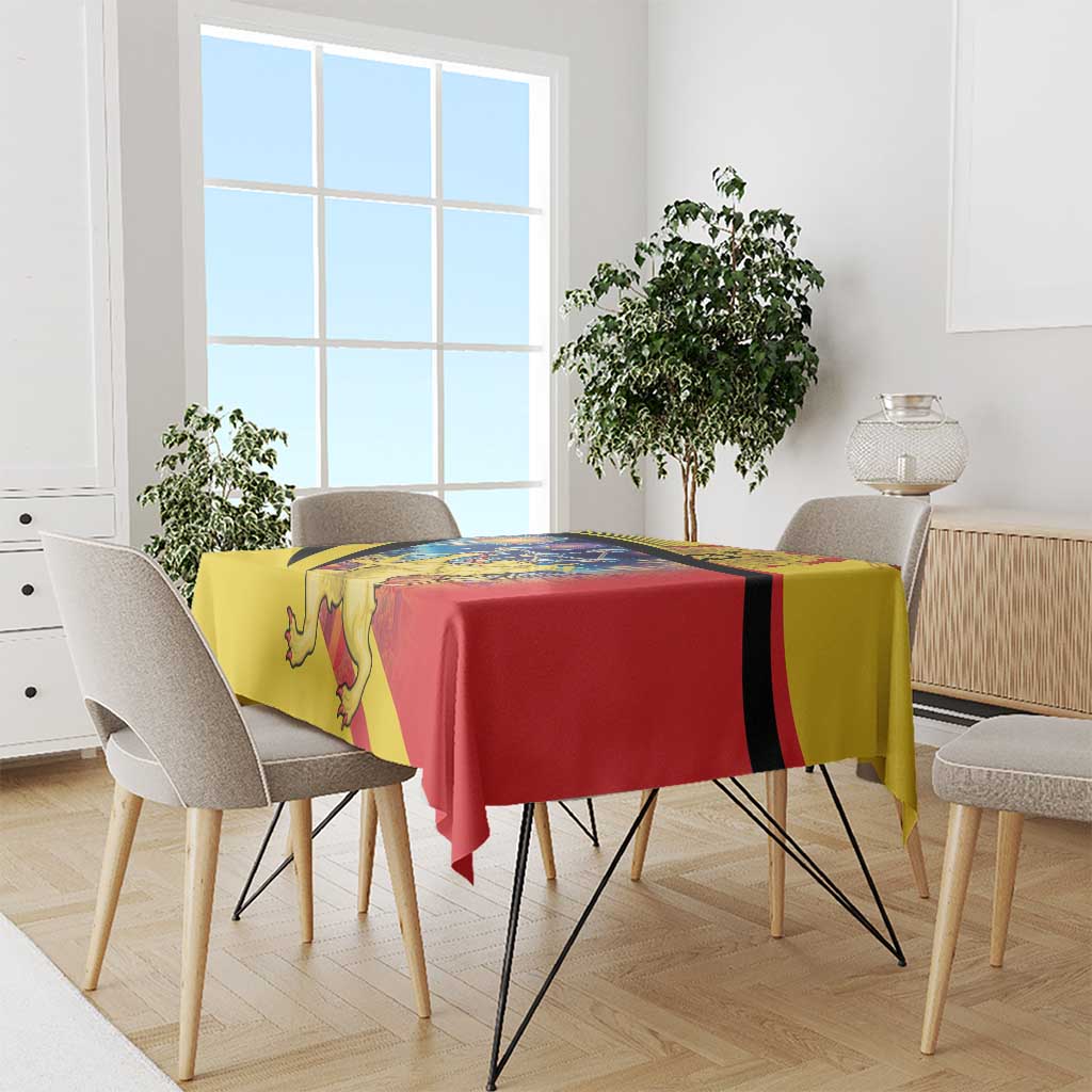 Belgium National Day Tablecloth Atomium Leo Belgicus