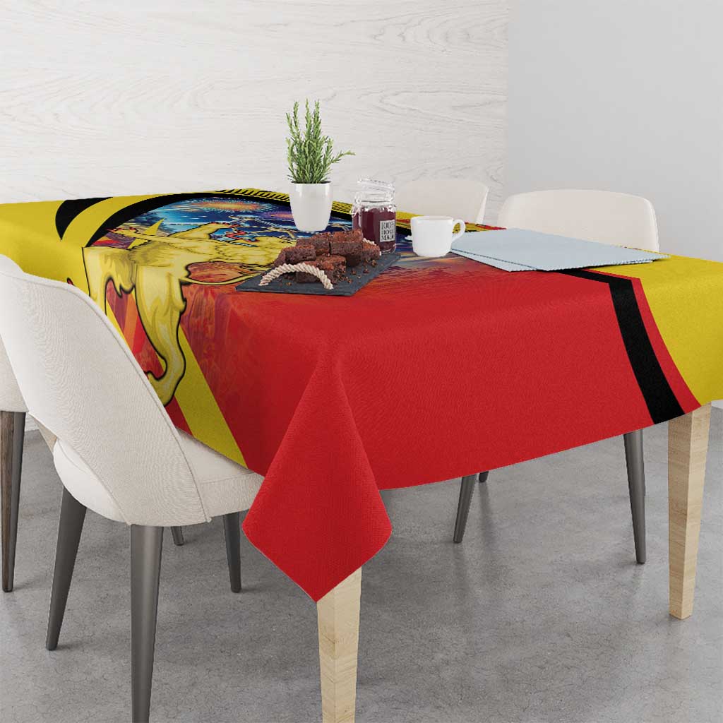 Belgium National Day Tablecloth Atomium Leo Belgicus