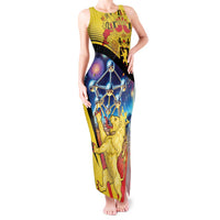 Belgium National Day Tank Maxi Dress Atomium Leo Belgicus