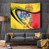 Belgium National Day Tapestry Atomium Leo Belgicus
