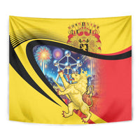Belgium National Day Tapestry Atomium Leo Belgicus