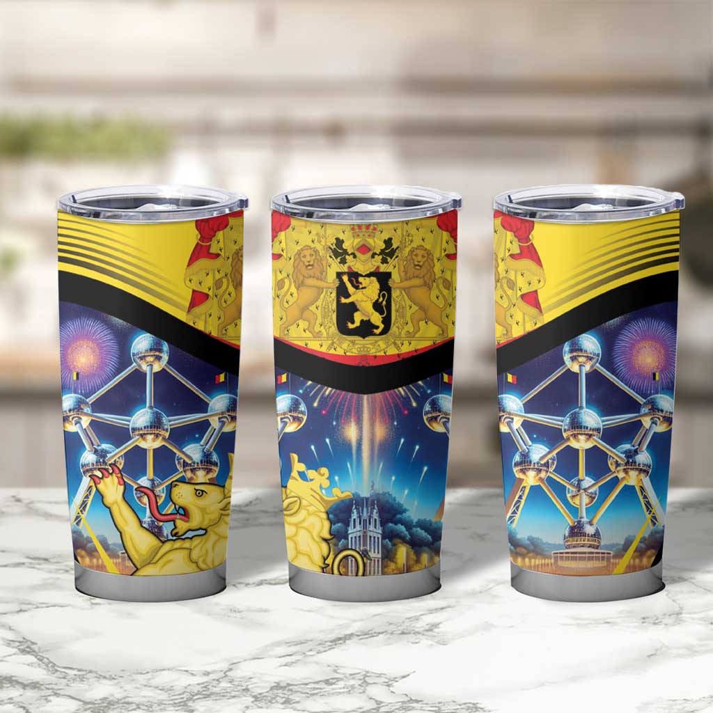 Belgium National Day Tumbler Cup Atomium Leo Belgicus