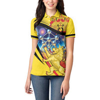 Belgium National Day Women Polo Shirt Atomium Leo Belgicus