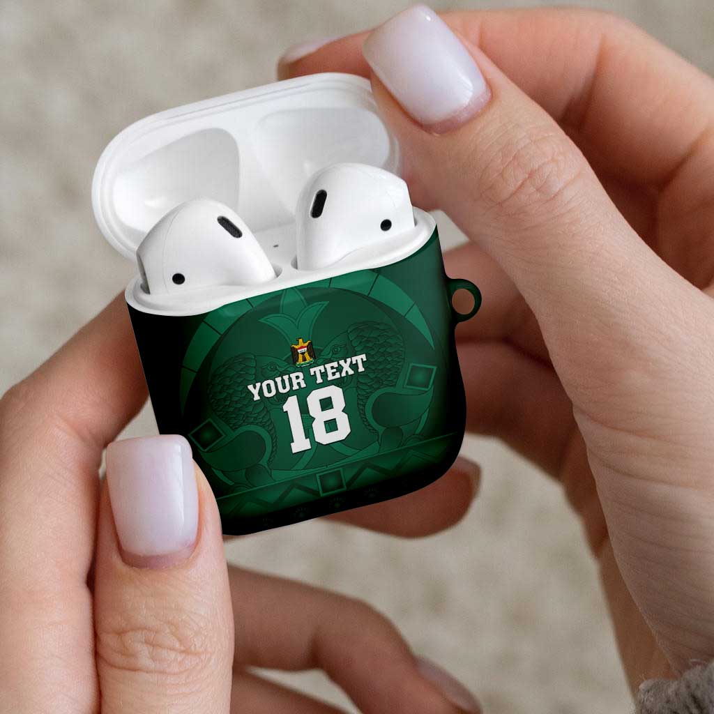 Iraq Football Custom AirPods Case Mesopotamian Lion Pattern