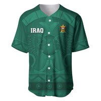 Iraq Football Custom Baseball Jersey Mesopotamian Lion Pattern