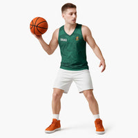 Iraq Football Custom Basketball Jersey Mesopotamian Lion Pattern