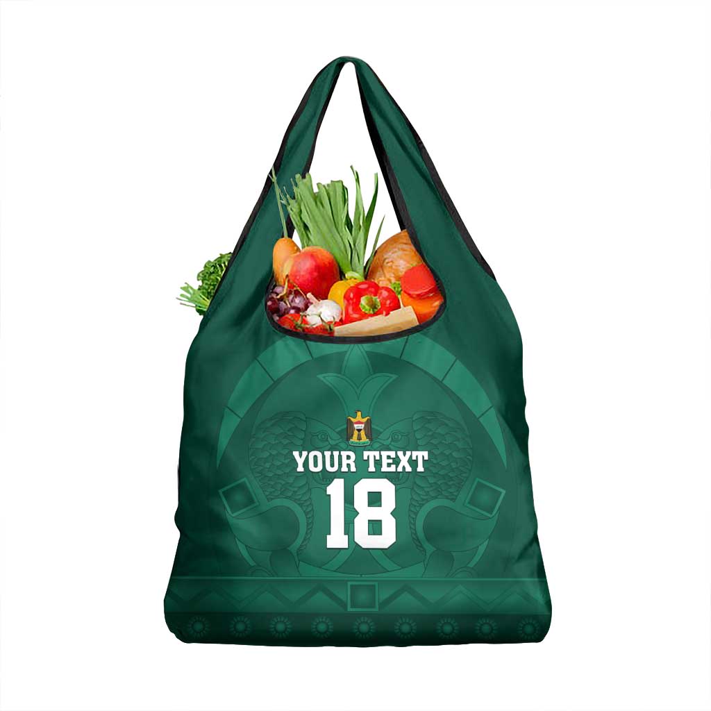 Iraq Football Custom Grocery Bag Mesopotamian Lion Pattern
