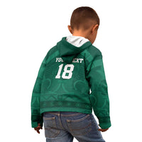 Iraq Football Custom Kid Hoodie Mesopotamian Lion Pattern