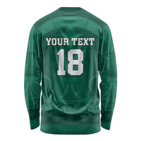 Iraq Football Custom Long Sleeve Shirt Mesopotamian Lion Pattern