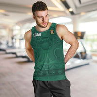 Iraq Football Custom Men Tank Top Mesopotamian Lion Pattern