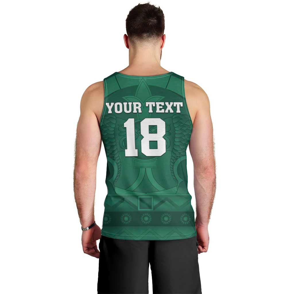 Iraq Football Custom Men Tank Top Mesopotamian Lion Pattern