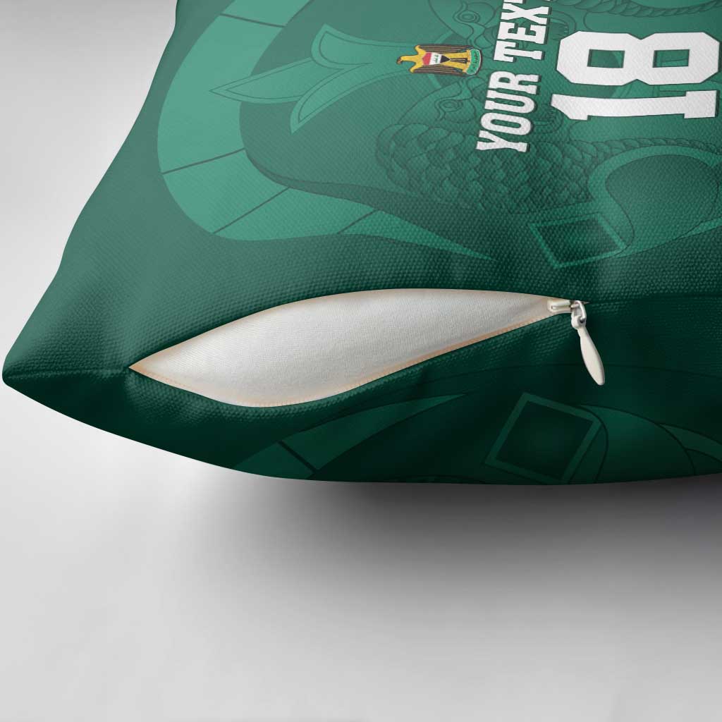 Iraq Football Custom Pillow Cover Mesopotamian Lion Pattern