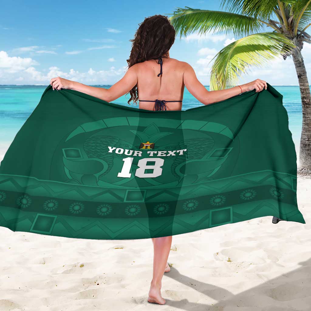 Iraq Football Custom Sarong Mesopotamian Lion Pattern