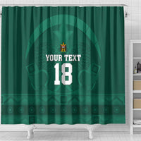 Iraq Football Custom Shower Curtain Mesopotamian Lion Pattern