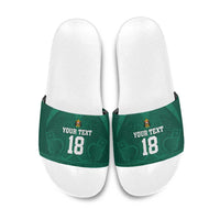 Iraq Football Custom Slide Sandals Mesopotamian Lion Pattern