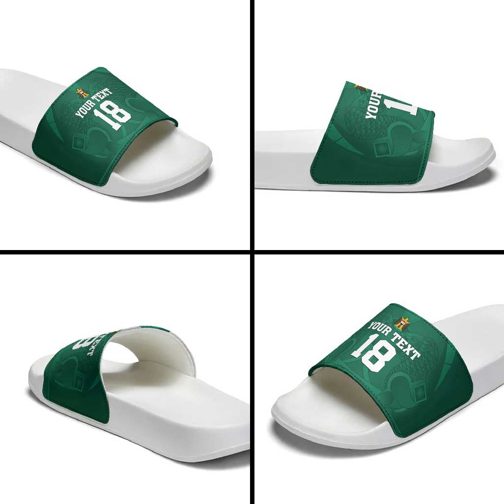 Iraq Football Custom Slide Sandals Mesopotamian Lion Pattern
