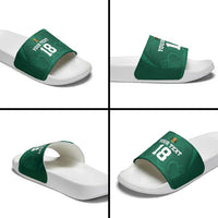 Iraq Football Custom Slide Sandals Mesopotamian Lion Pattern