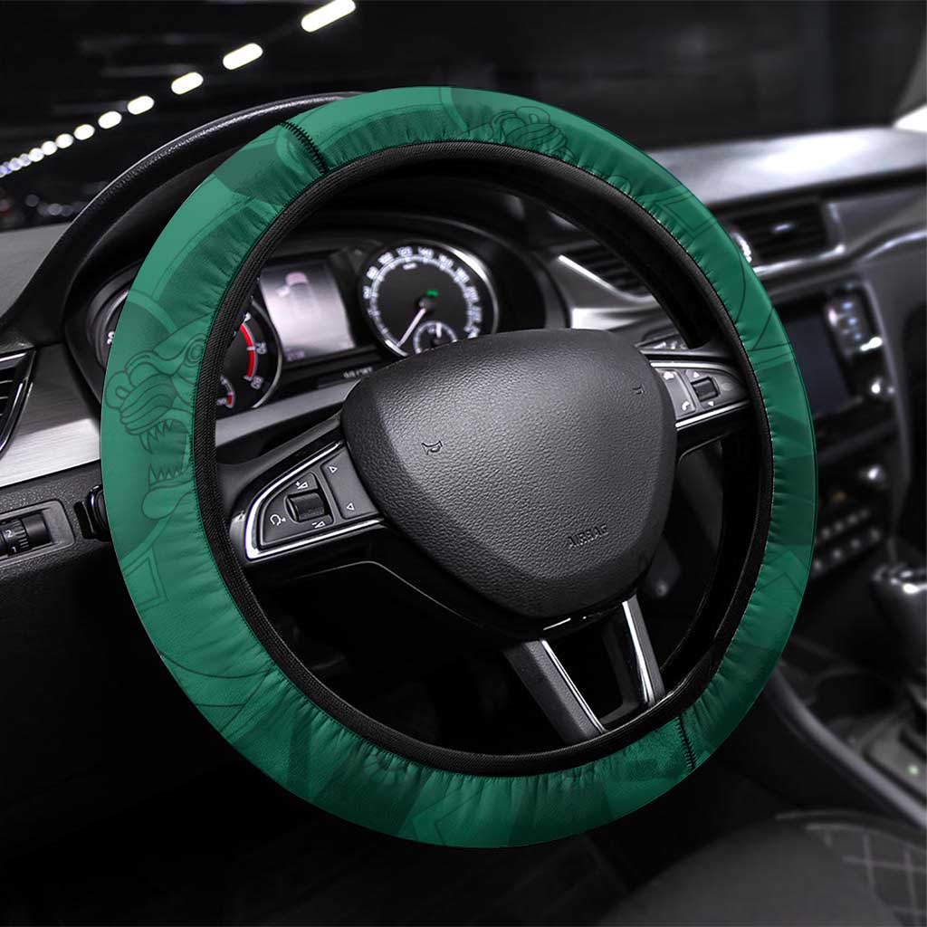 Iraq Football Steering Wheel Cover Mesopotamian Lion Pattern